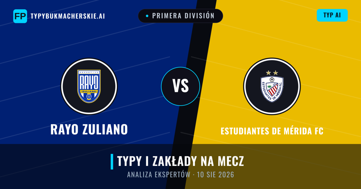 Rayo Zuliano vs Estudiantes de Mérida FC — typy i zapowiedź meczu