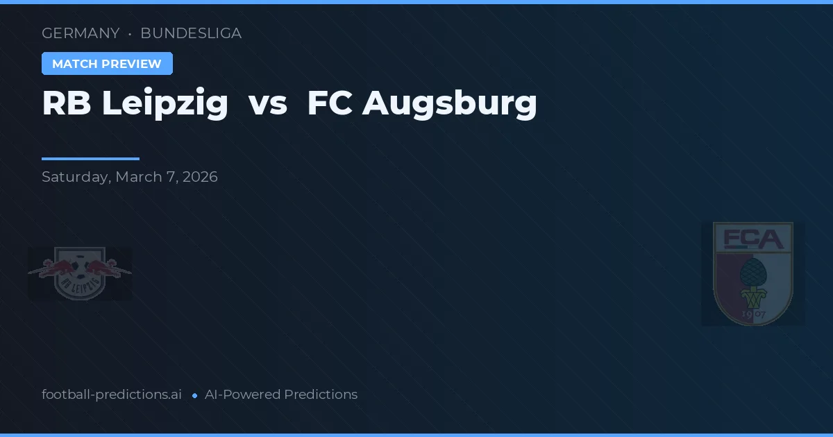 RB Lipsk vs FC Augsburg — typy i zapowiedź meczu