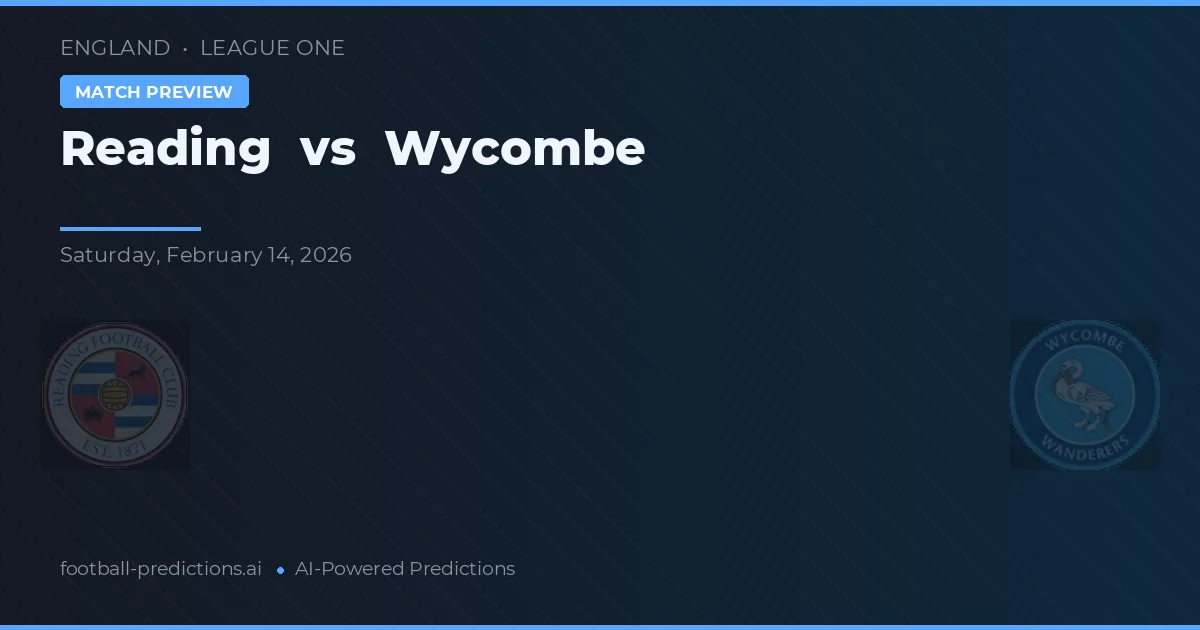 Reading vs Wycombe — typy i zapowiedź meczu