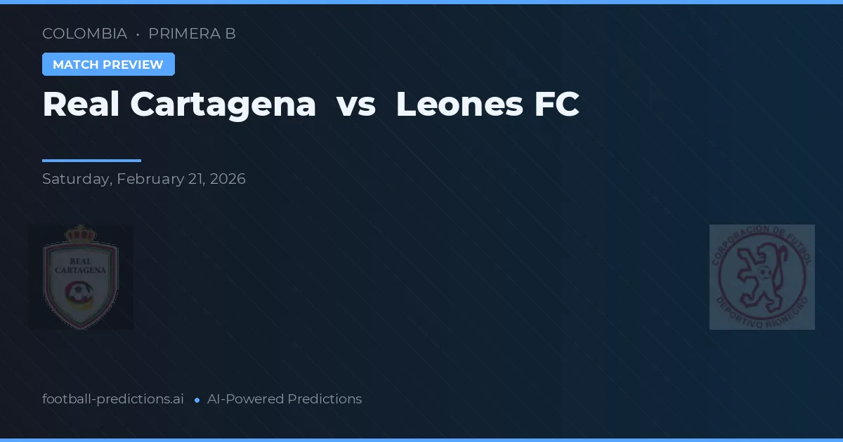 Real Cartagena vs Leones FC — typy i zapowiedź meczu