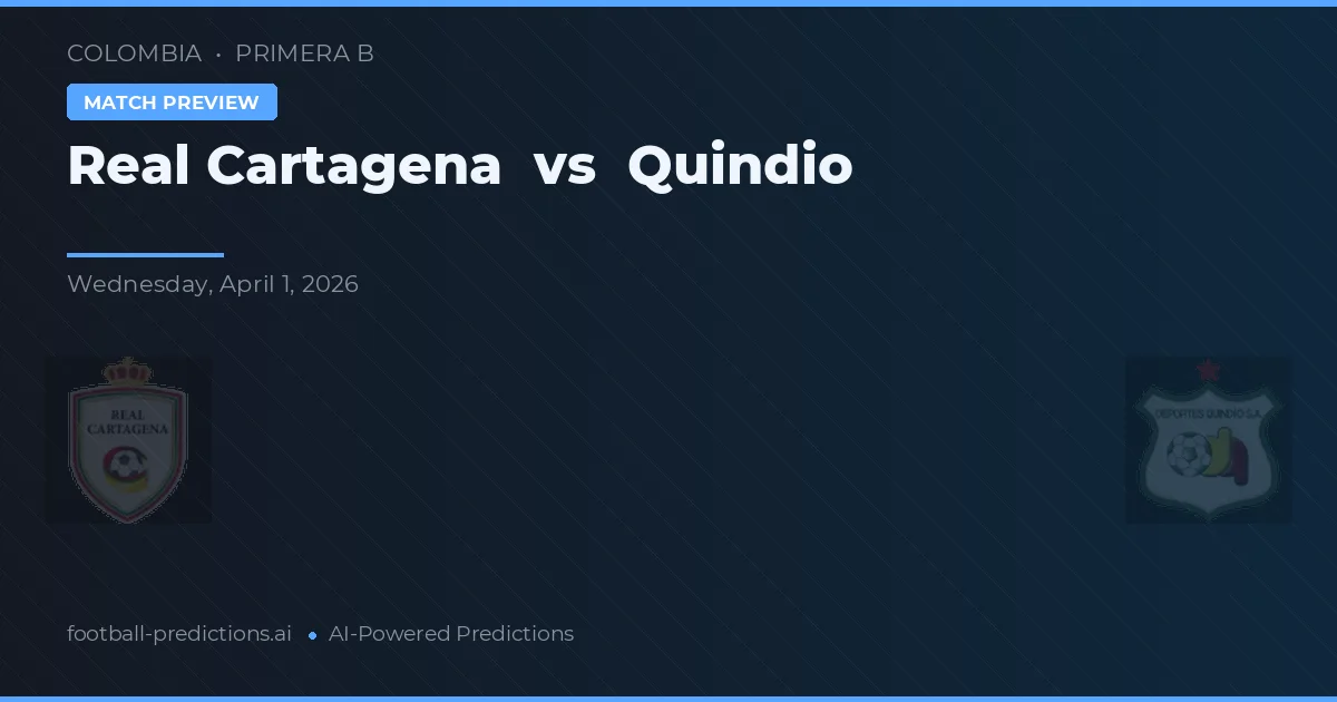 Real Cartagena vs Quindío — typy i zapowiedź meczu