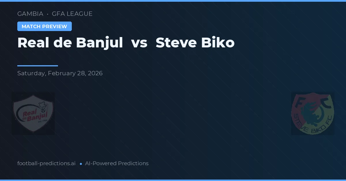 Real de Banjul vs Steve Biko — typy i zapowiedź meczu