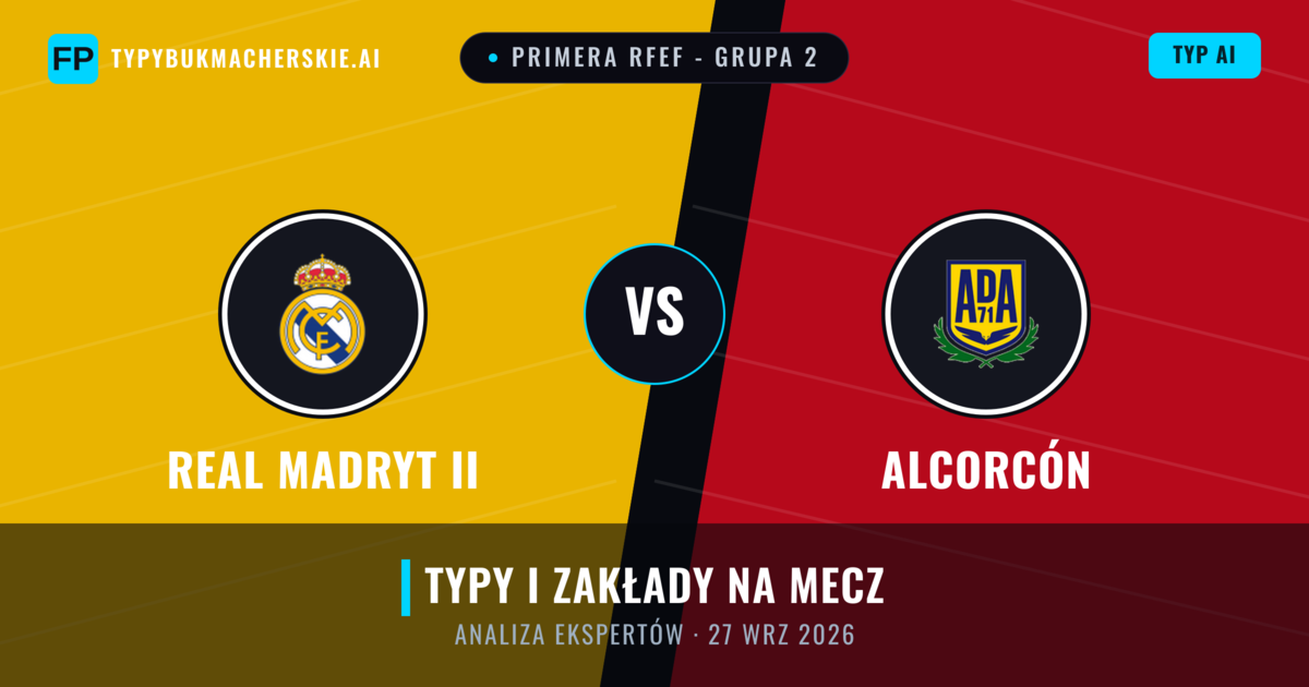 Real Madryt II vs Alcorcón — typy i zapowiedź meczu