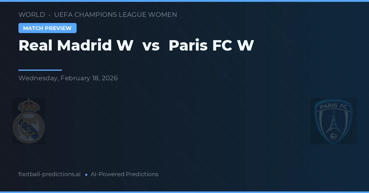Real Madryt W vs Paris FC Kobiety — typy i zapowiedź meczu