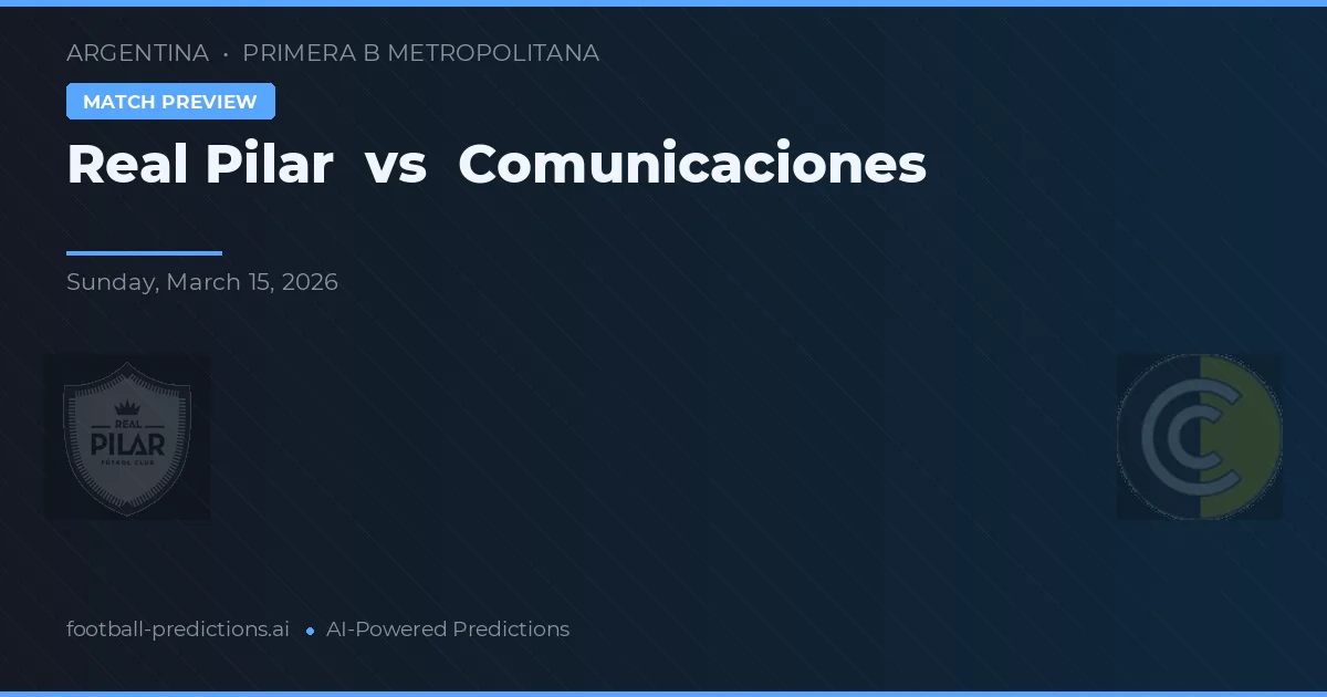 Real Pilar vs Comunicaciones — typy i zapowiedź meczu