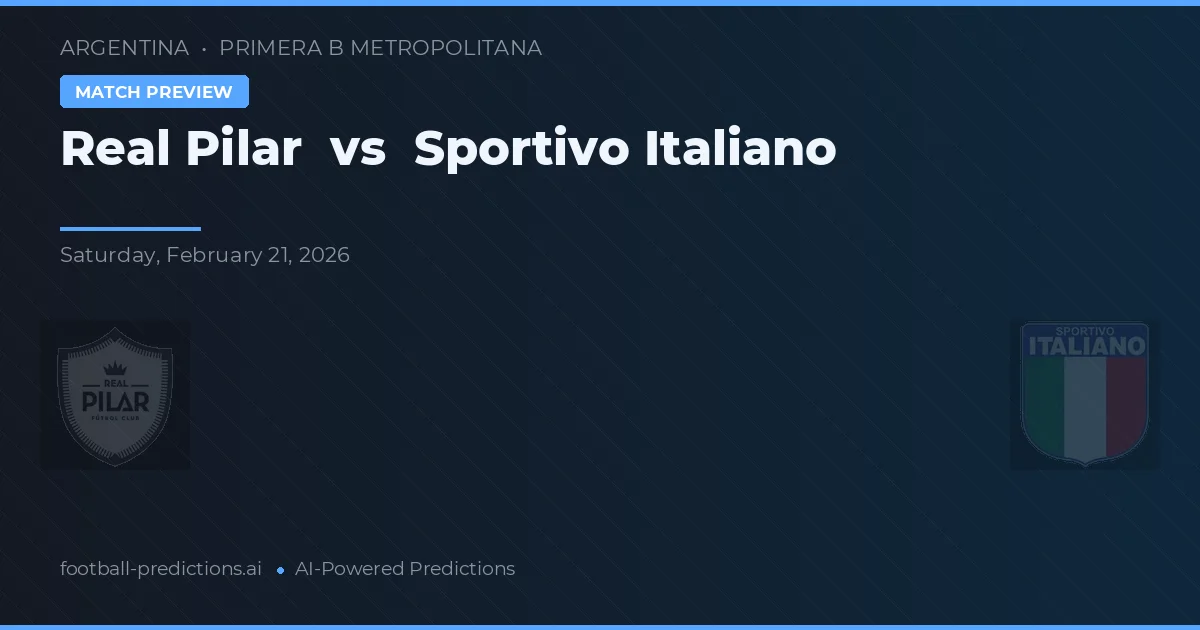 Real Pilar vs Sportivo Italiano — typy i zapowiedź meczu