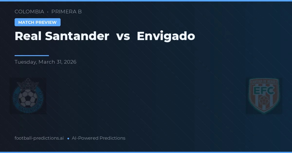 Real Santander vs Envigado — typy i zapowiedź meczu