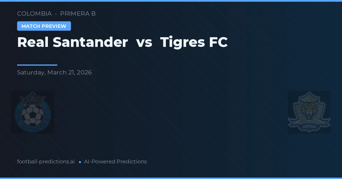Real Santander vs Tigres FC — typy i zapowiedź meczu