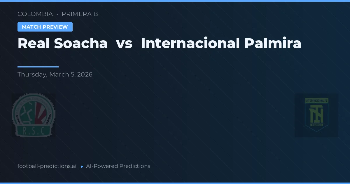 Real Soacha vs Internacional Palmira — typy i zapowiedź meczu