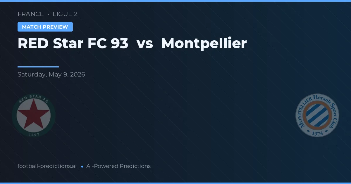 Red Star FC 93 vs Montpellier — typy i zapowiedź meczu