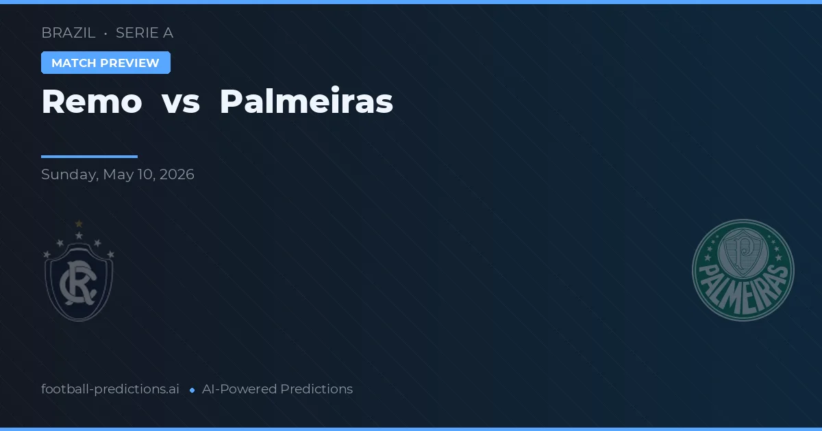 Remo vs Palmeiras — typy i zapowiedź meczu