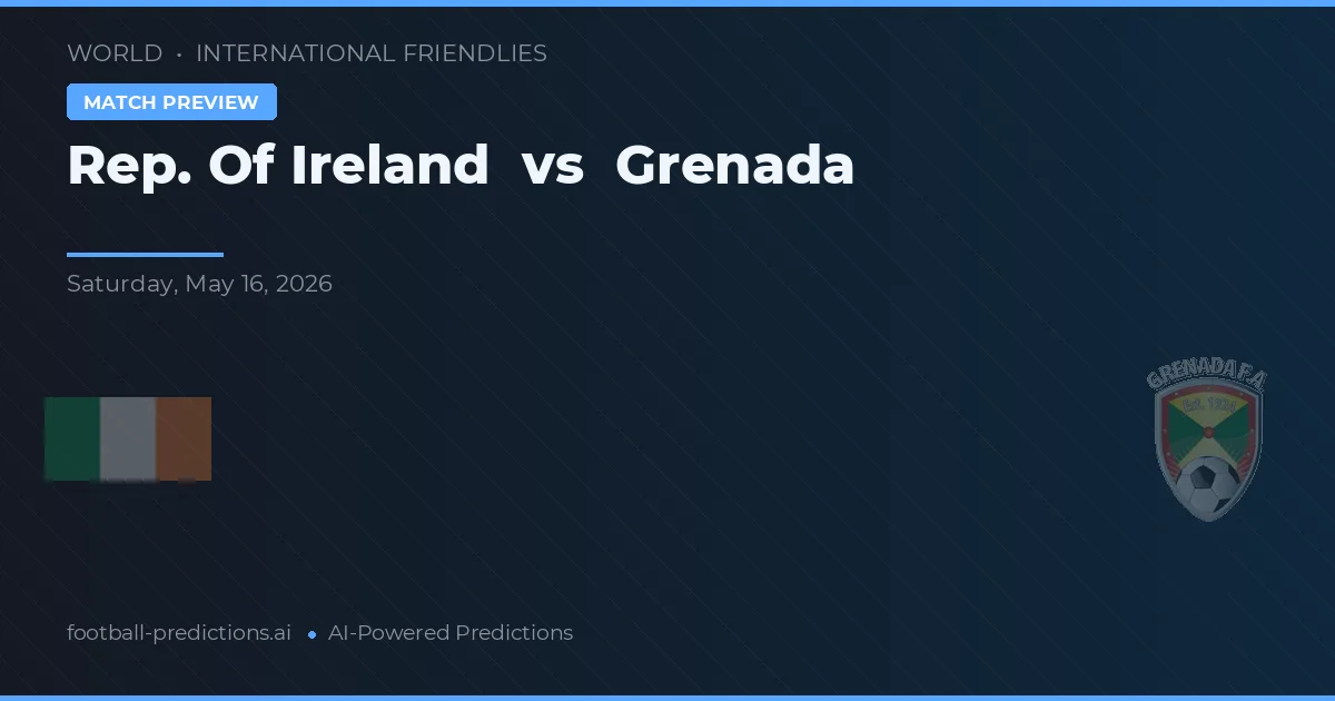 Republika Irlandii vs Grenada — typy i zapowiedź meczu