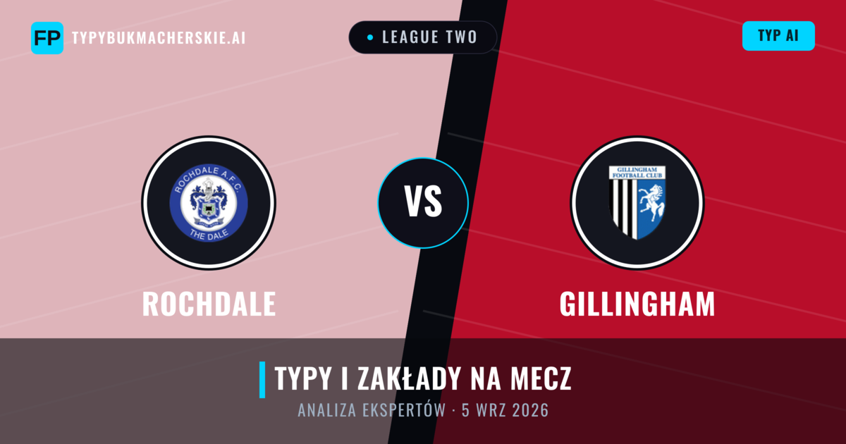 Rochdale vs Gillingham — typy i zapowiedź meczu