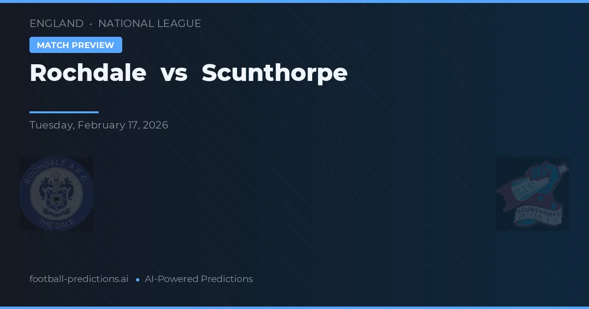 Rochdale vs Scunthorpe — typy i zapowiedź meczu