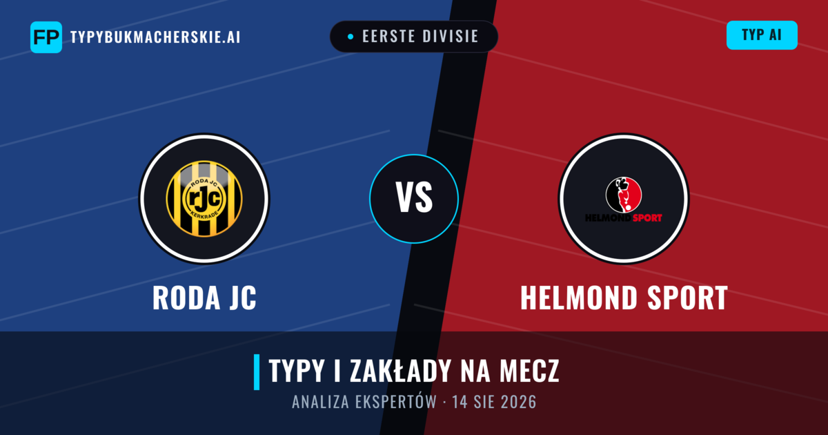 Roda JC vs Helmond Sport — typy i zapowiedź meczu