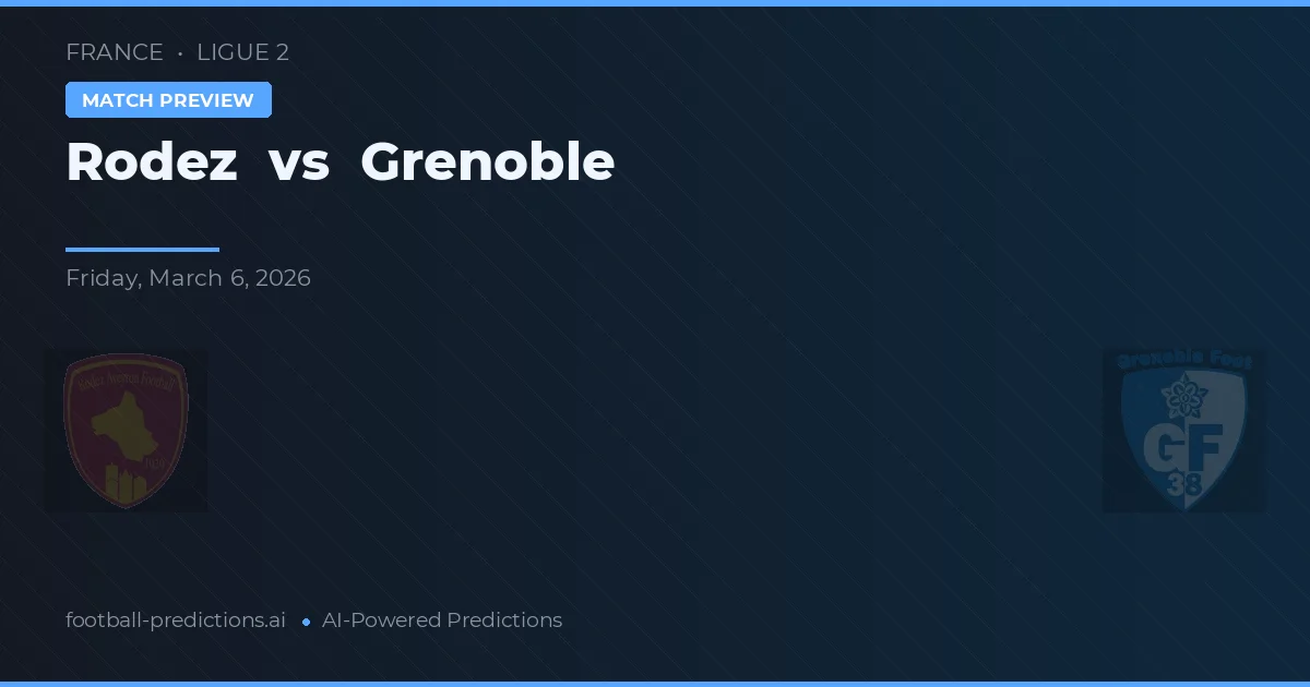 Rodez vs Grenoble — typy i zapowiedź meczu