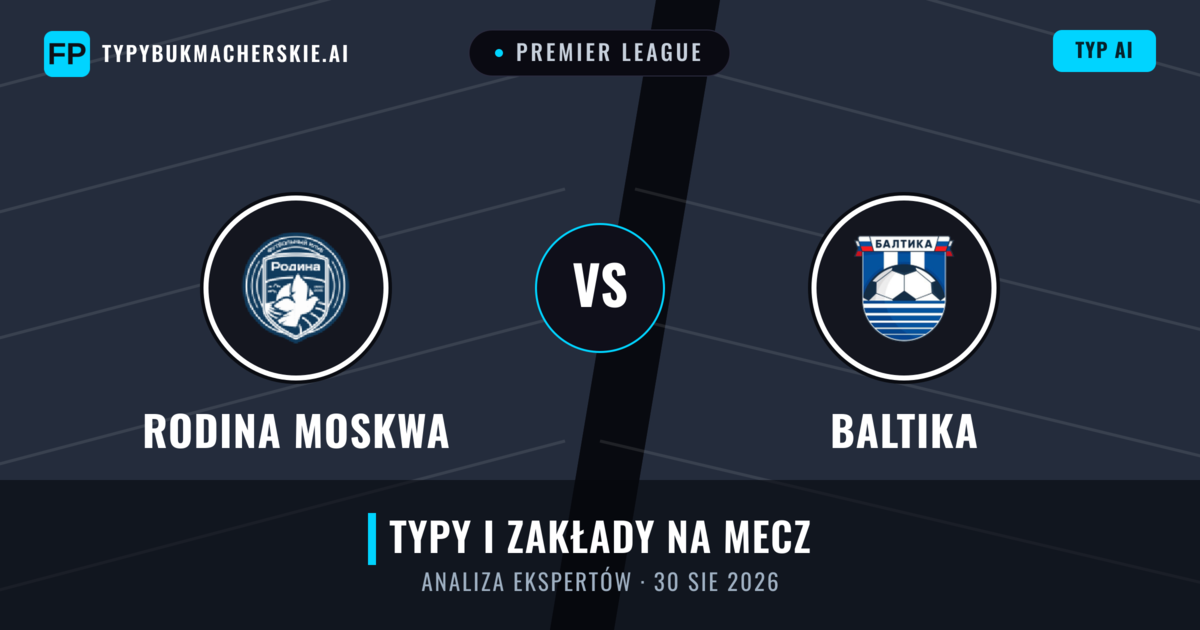 Rodina Moskwa vs Baltika — typy i zapowiedź meczu