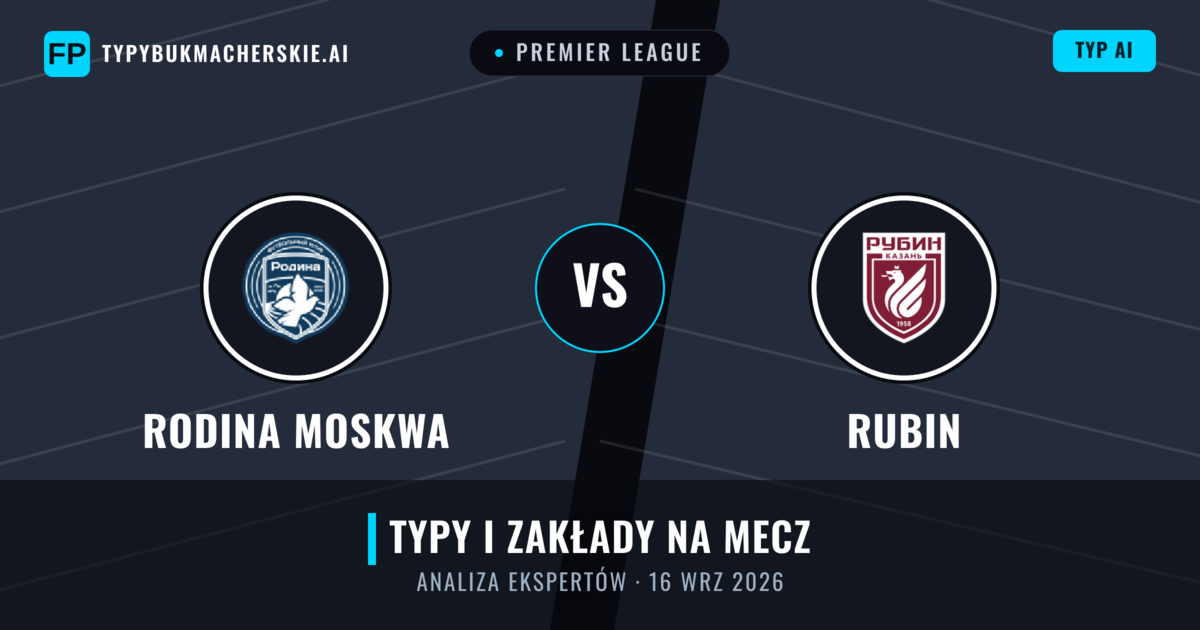 Rodina Moskwa vs Rubin — typy i zapowiedź meczu