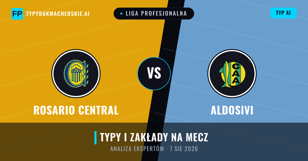 Rosario Central vs Aldosivi — typy i zapowiedź meczu