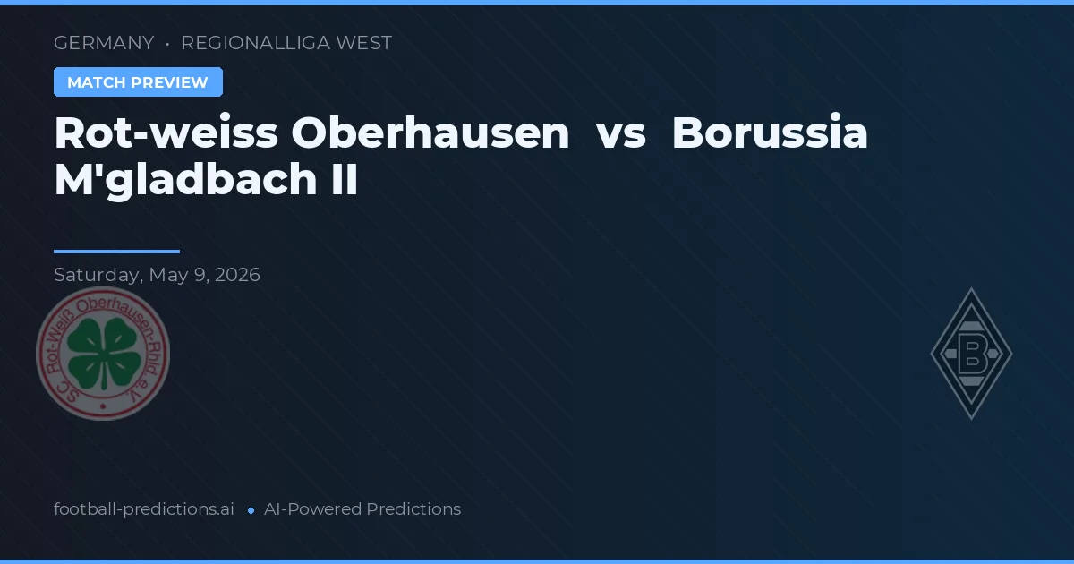 Rot-Weiß Oberhausen vs Borussia M'Gladbach II — typy i zapowiedź meczu
