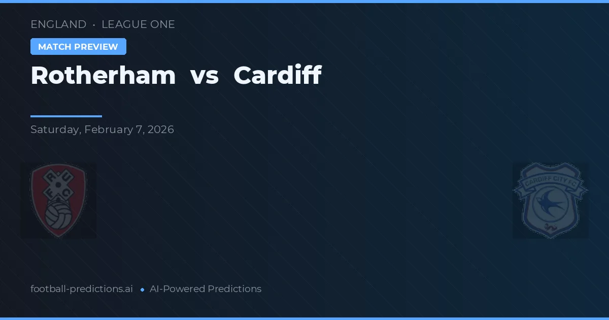 Rotherham vs Cardiff — typy i zapowiedź meczu