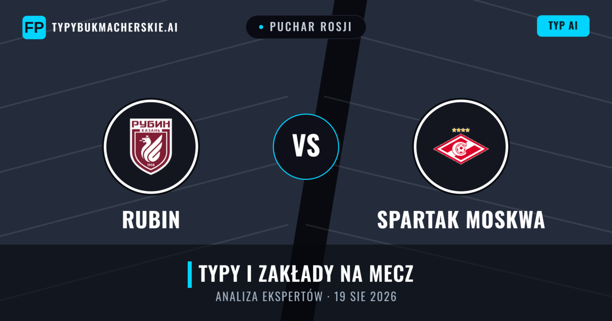 Rubin vs Spartak Moskwa — typy i zapowiedź meczu