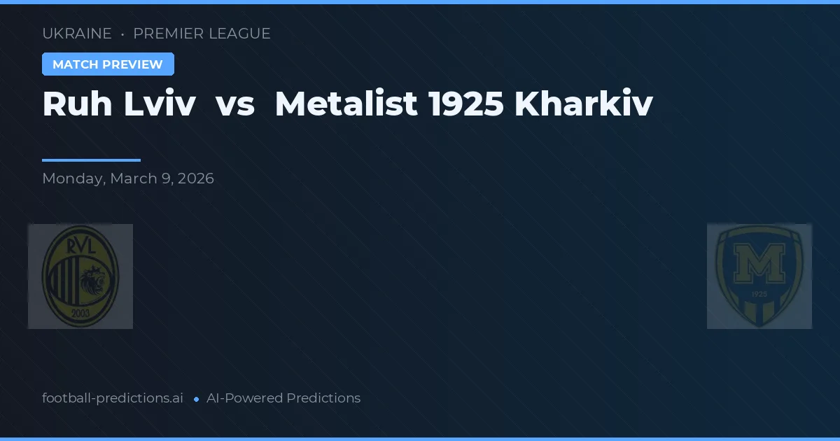 Ruch Lwów vs Metalist 1925 Charków — typy i zapowiedź meczu