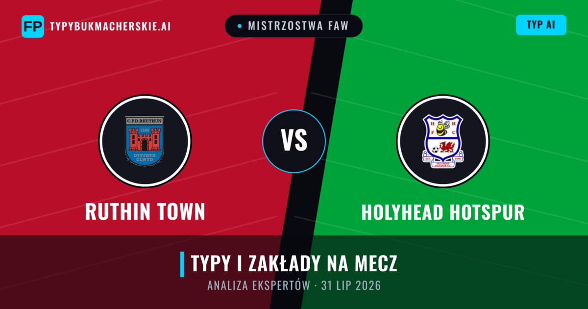 Ruthin Town vs Holyhead Hotspur — typy i zapowiedź meczu