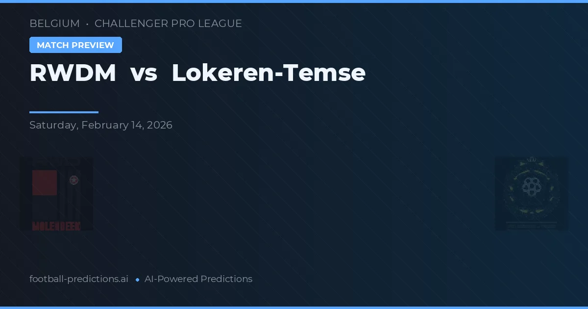 RWDM vs Lokeren-Temse — typy i zapowiedź meczu