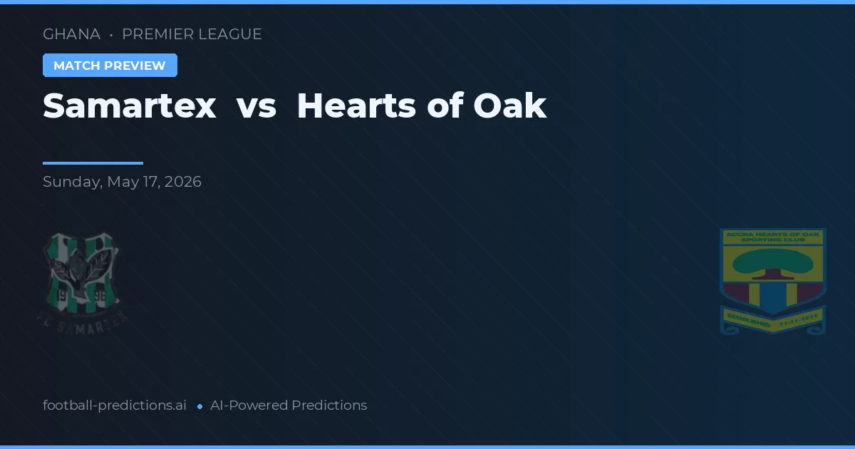 Samartex vs Hearts of Oak — typy i zapowiedź meczu