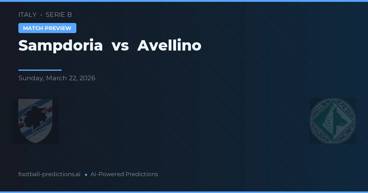 Sampdoria vs Avellino — typy i zapowiedź meczu