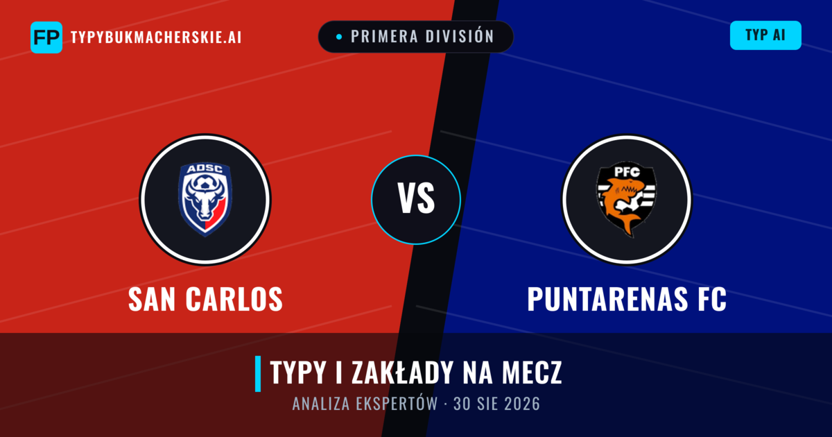 San Carlos vs Puntarenas FC — typy i zapowiedź meczu