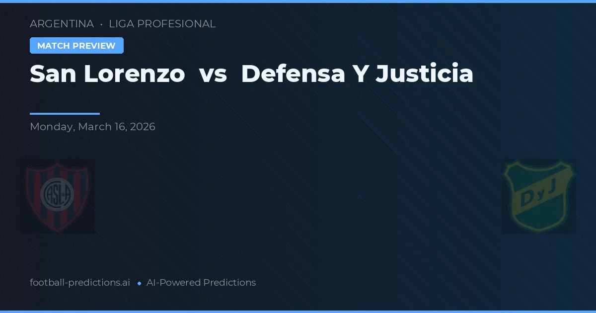 San Lorenzo vs Defensa y Justicia — typy i zapowiedź meczu