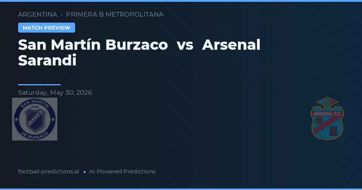San Martín Burzaco vs Arsenal Sarandí — typy i zapowiedź meczu