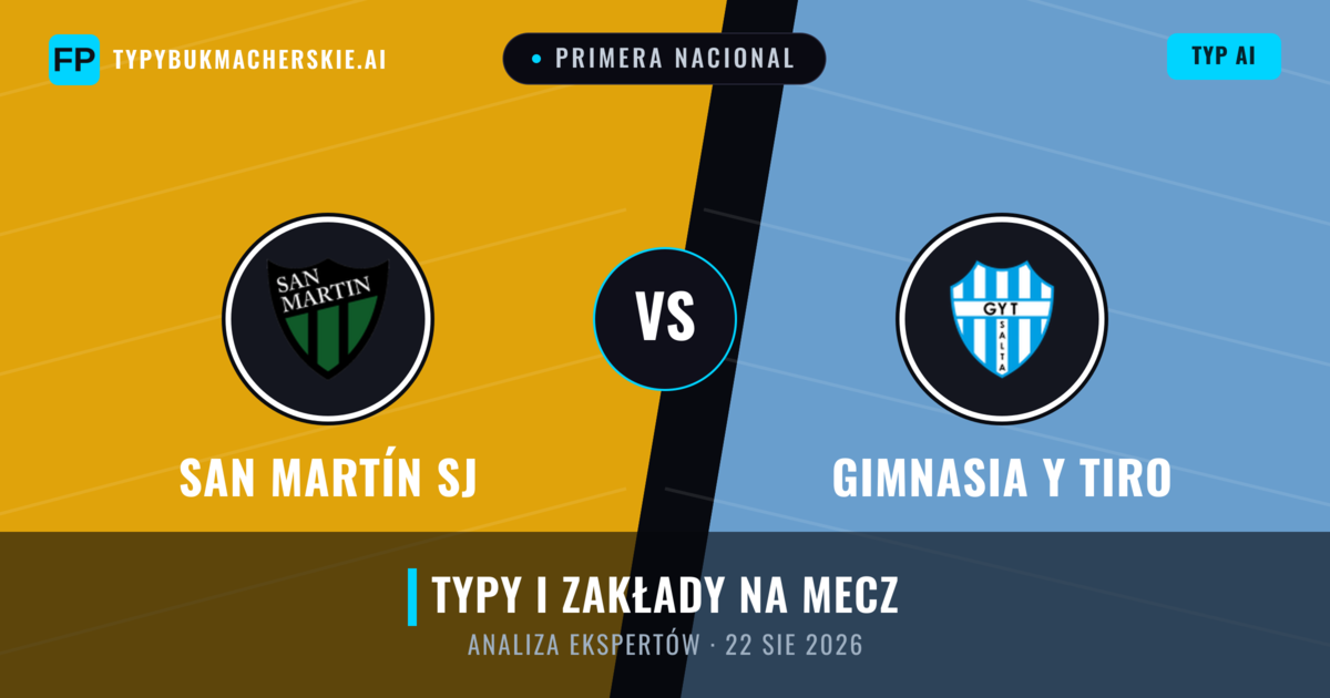 San Martín SJ vs Gimnasia y Tiro — typy i zapowiedź meczu