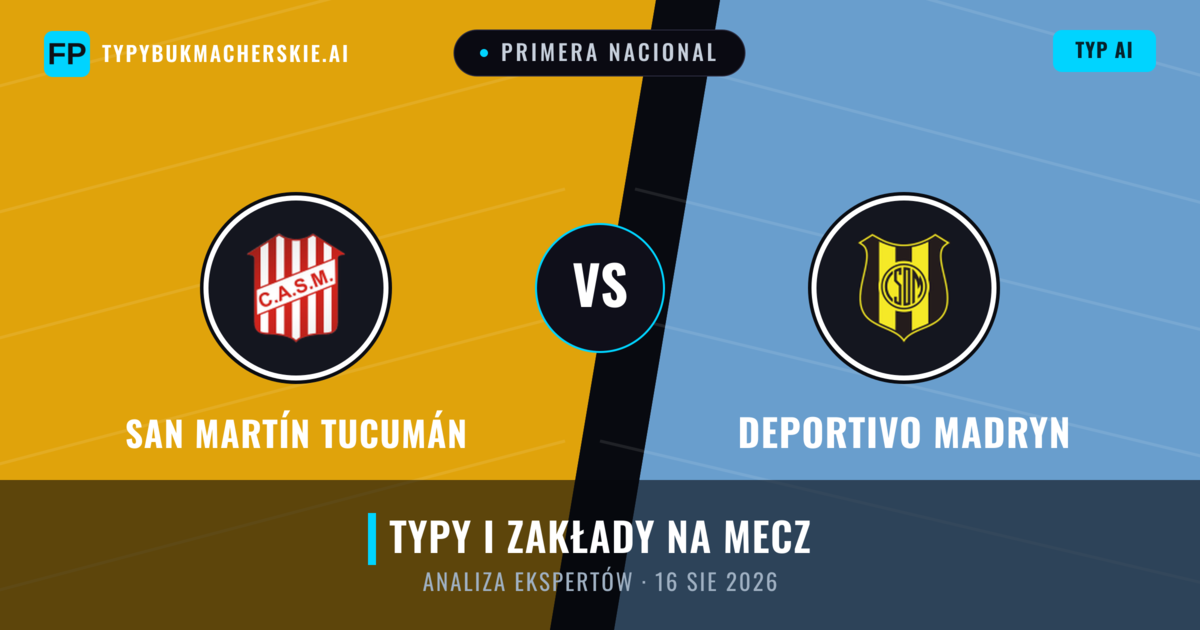San Martín Tucumán vs Deportivo Madryn — typy i zapowiedź meczu