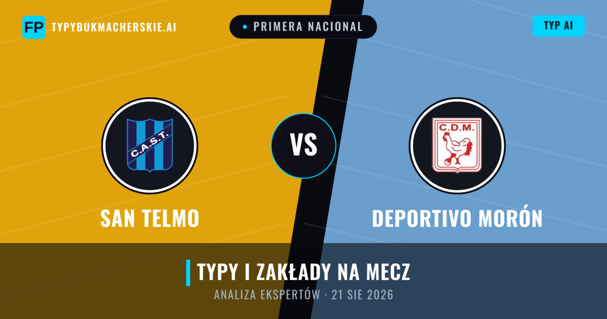 San Telmo vs Deportivo Morón — typy i zapowiedź meczu