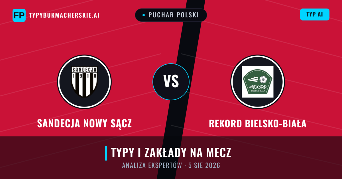 Sandecja Nowy Sącz vs Rekord Bielsko-Biała — typy i zapowiedź meczu