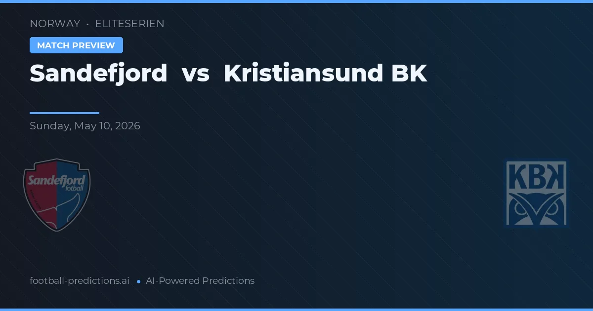 Sandefjord vs Kristiansund BK — typy i zapowiedź meczu