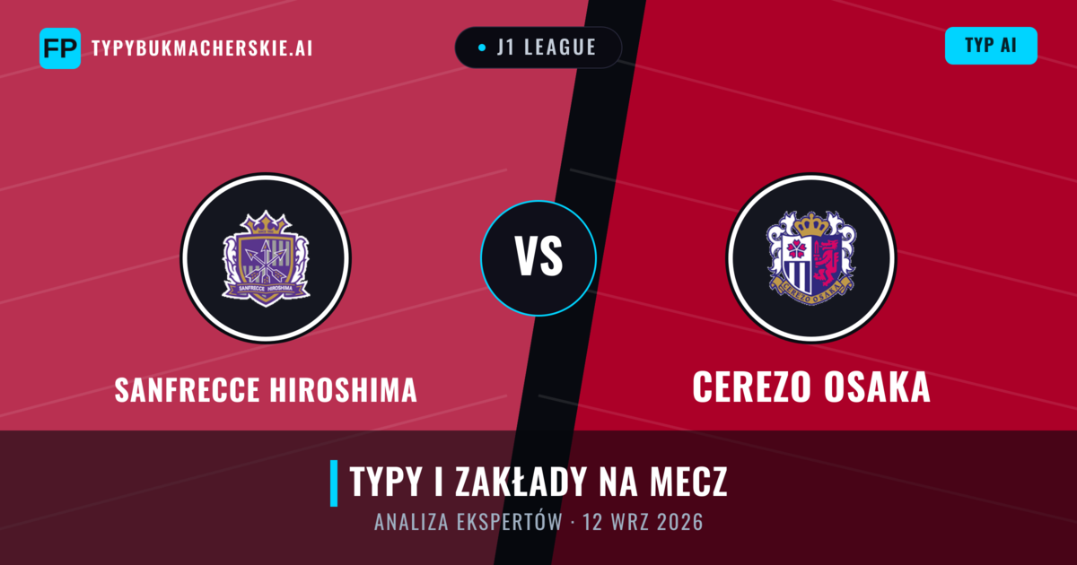 Sanfrecce Hiroshima vs Cerezo Osaka — typy i zapowiedź meczu