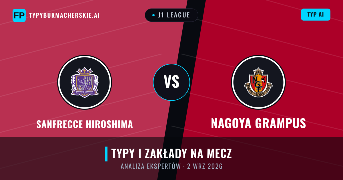 Sanfrecce Hiroshima vs Nagoya Grampus — typy i zapowiedź meczu