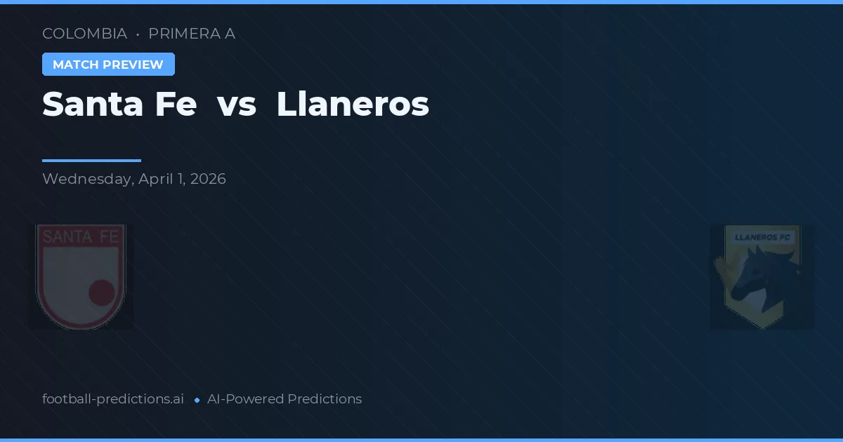 Independiente Santa Fe vs Llaneros — typy i zapowiedź meczu