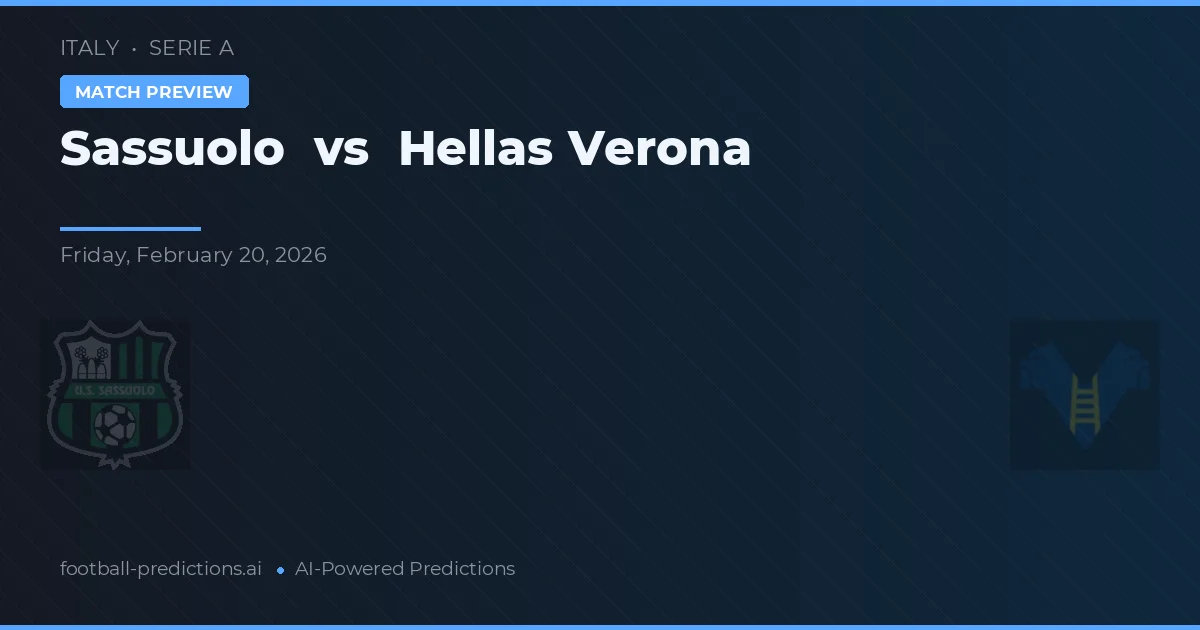 Sassuolo vs Hellas Verona — typy i zapowiedź meczu