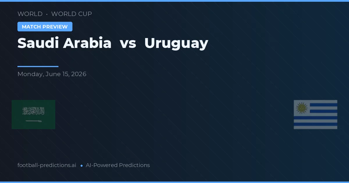 Arabia Saudyjska vs Urugwaj — typy i zapowiedź meczu