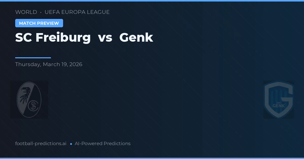 SC Freiburg vs Genk — typy i zapowiedź meczu