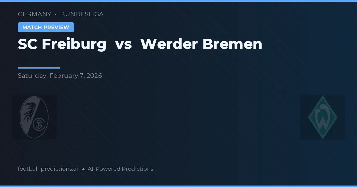 SC Freiburg vs Werder Brema — typy i zapowiedź meczu