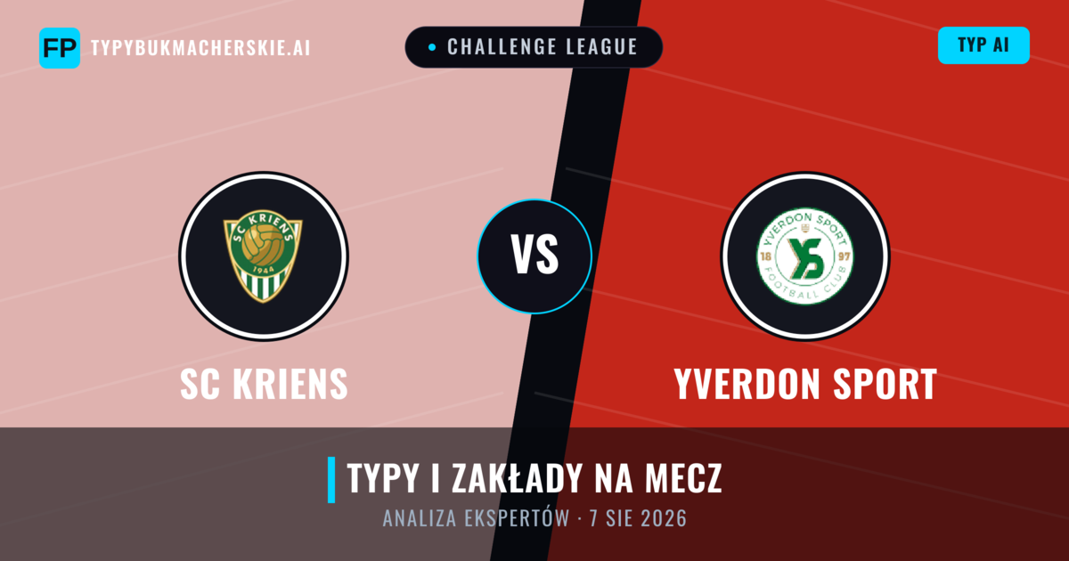 SC Kriens vs Yverdon Sport — typy i zapowiedź meczu