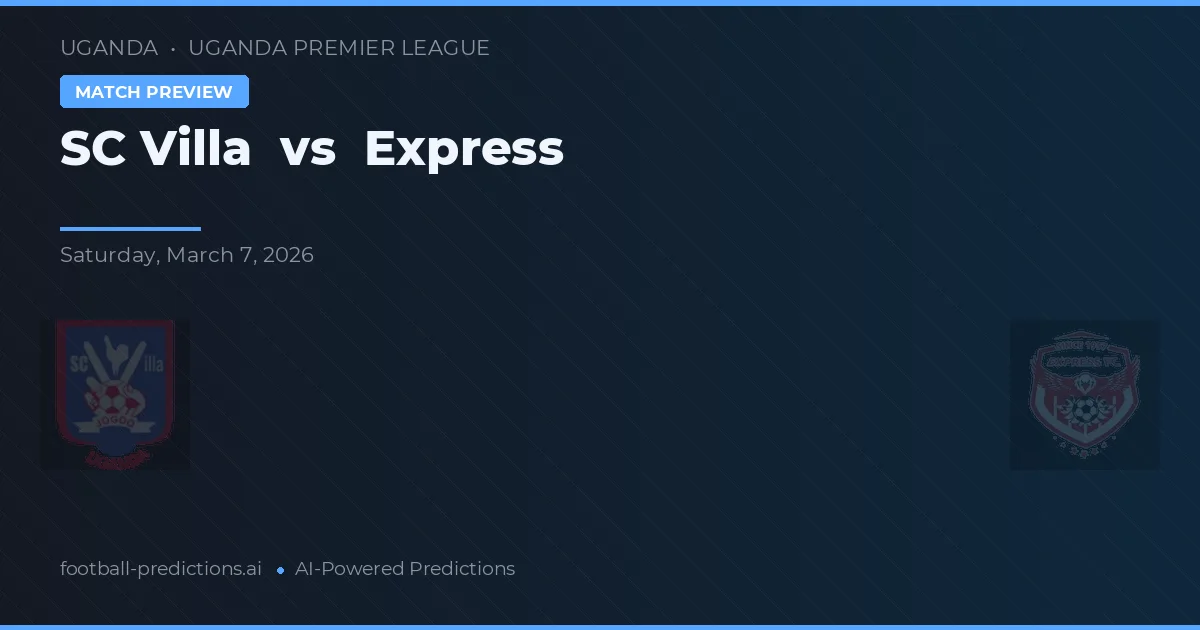 SC Villa vs Express — typy i zapowiedź meczu