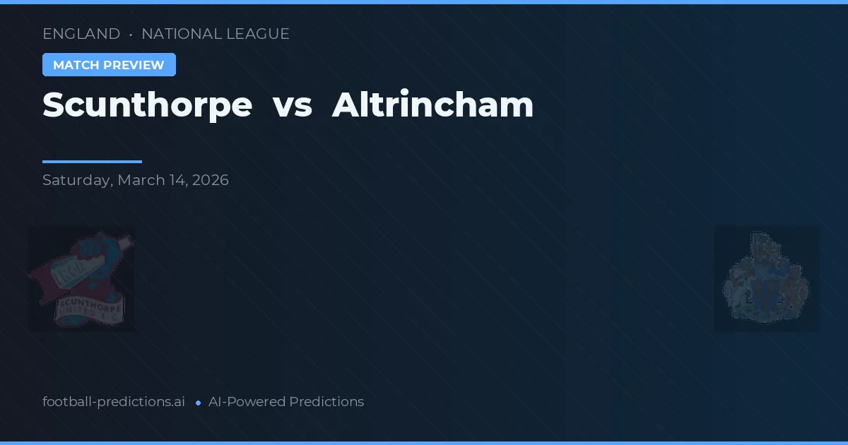 Scunthorpe vs Altrincham — typy i zapowiedź meczu