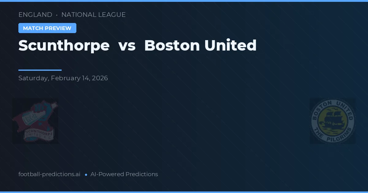 Scunthorpe vs Boston United — typy i zapowiedź meczu